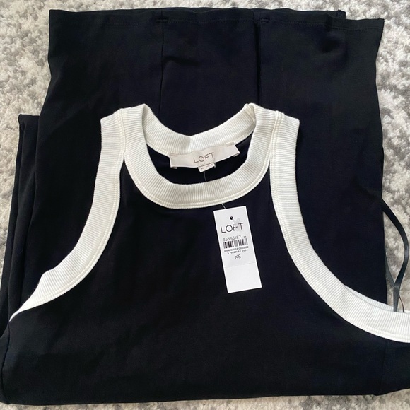 NWT LOFT Racerback Midi Dress - Picture 3 of 3